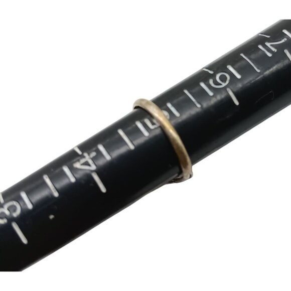 Vintage Sterling Silver Turquoise Ring Oval Stone Size 5 Elegant Boho Old Pawn - Picture 5 of 5